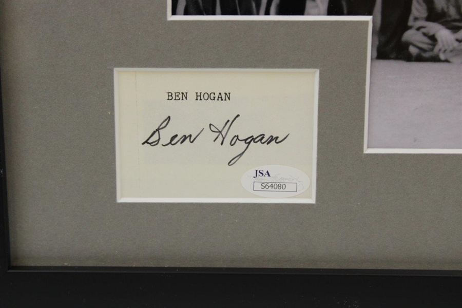 Ben Hogan Cut Signature with Photo - Framed JSA #S64080