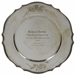 1923 Pine Valley GC Member Gifted Sterling Plate to Amateur National Champ Maxwell R. Marston