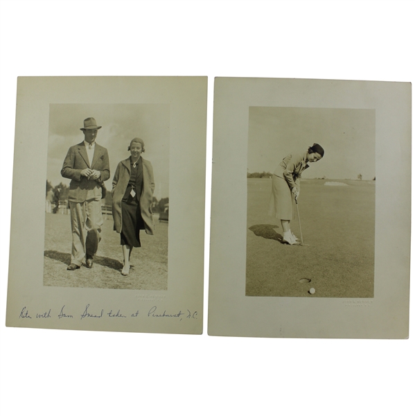 Vintage 1930's Sam Snead at Pinehurst with 'Rita' Photos by Pinehurst Photographer John G. Hemmer