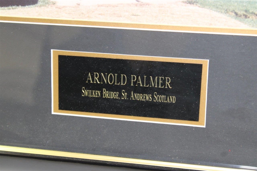 Arnold Palmer Signed 'Swilken Bridge, St. Andrews Scotland' Photo - Framed JSA ALOA