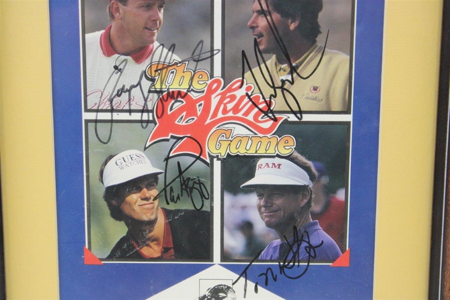 Payne Stewart, Couples, Azinger, & Watson Signed 1992 The Skins Game Cover - Framed JSA ALOA
