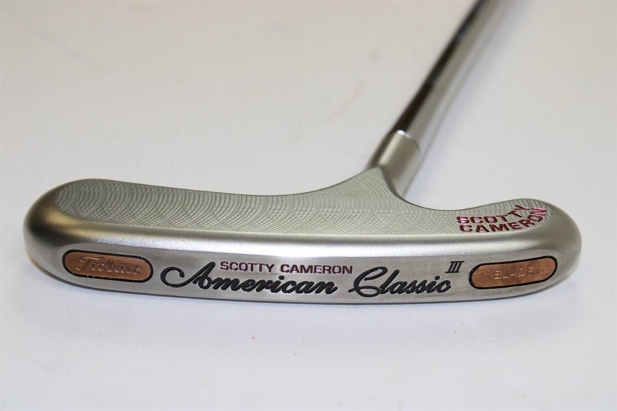 Scotty Cameron Titleist American Classics III Blade Putter with Head Cover