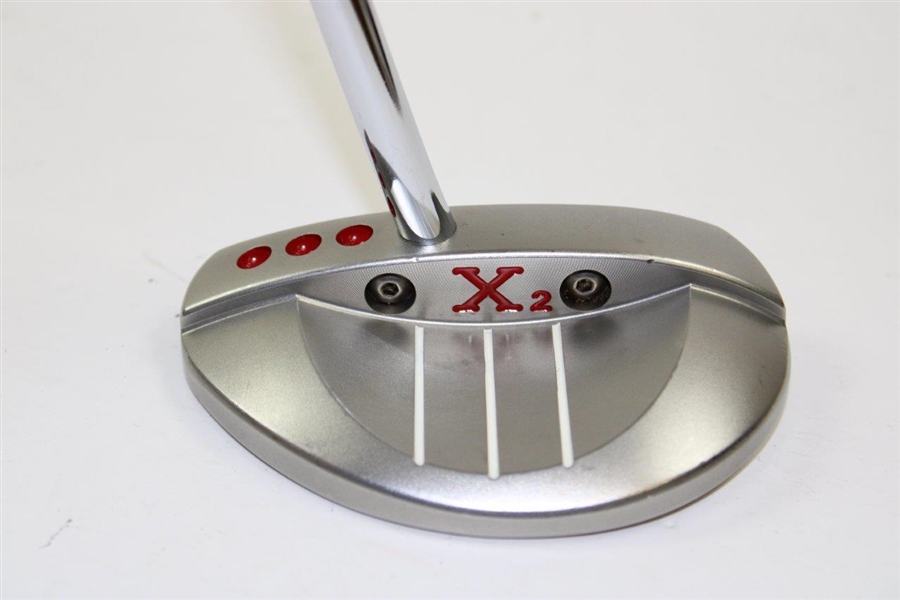 Scotty Cameron Titleist Red X2 Stainless Steel 303GSS Insert Putter with Head Cover