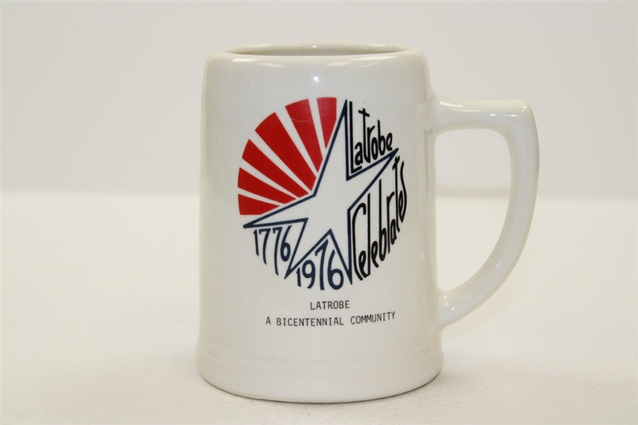 Classic 1976 'Arnold Palmer - Golfing Great' Latrobe Bicentennial Community Celebration Stein