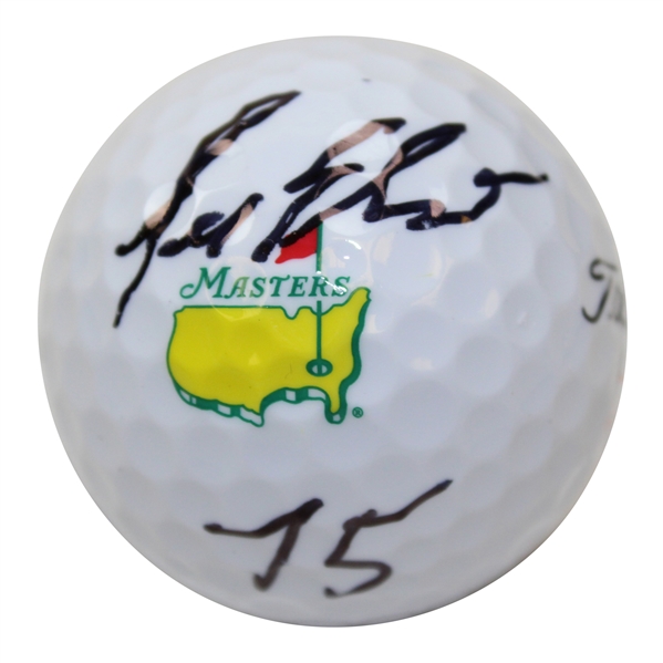 Lee Elder Signed Masters Logo Golf Ball with '75' Inscription JSA ALOA