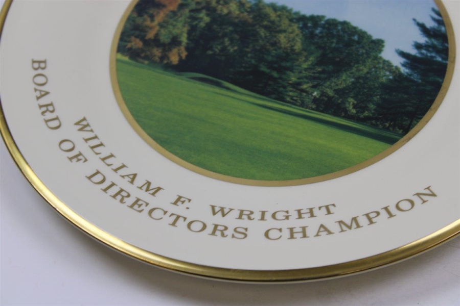 Pine Valley Golf Club Willaim F. Wright Board of Directors Champion Lenox Plate - 12th hole