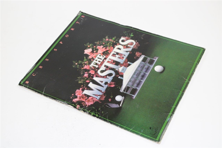 1984 The Masters CBS Sports/Media Guide with Paperwork, Photos, & other