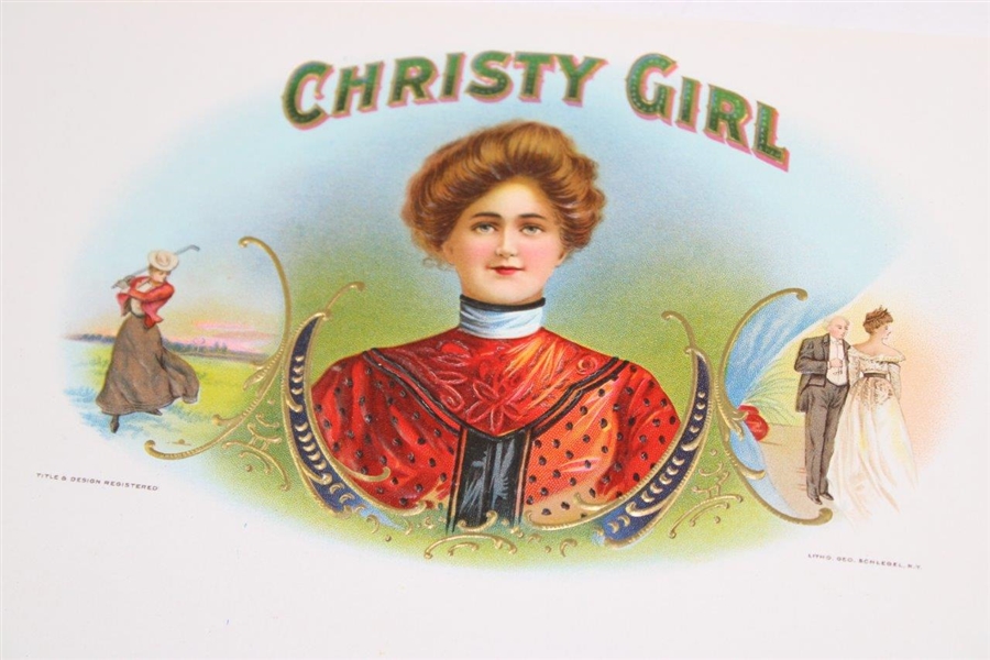 Christy Girl Female Golf Image Litho Page