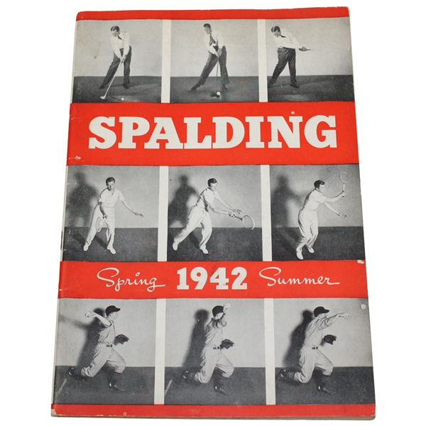 1942 A.G. Spalding & Bros Spring/Summer Sports Catalog - 'Sets the Pace in Sports'
