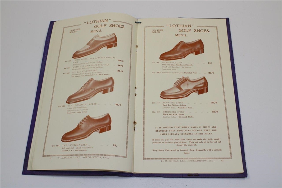 1937 Catalog of Royal & Ancient Lockner & Lothian Golf Shoes