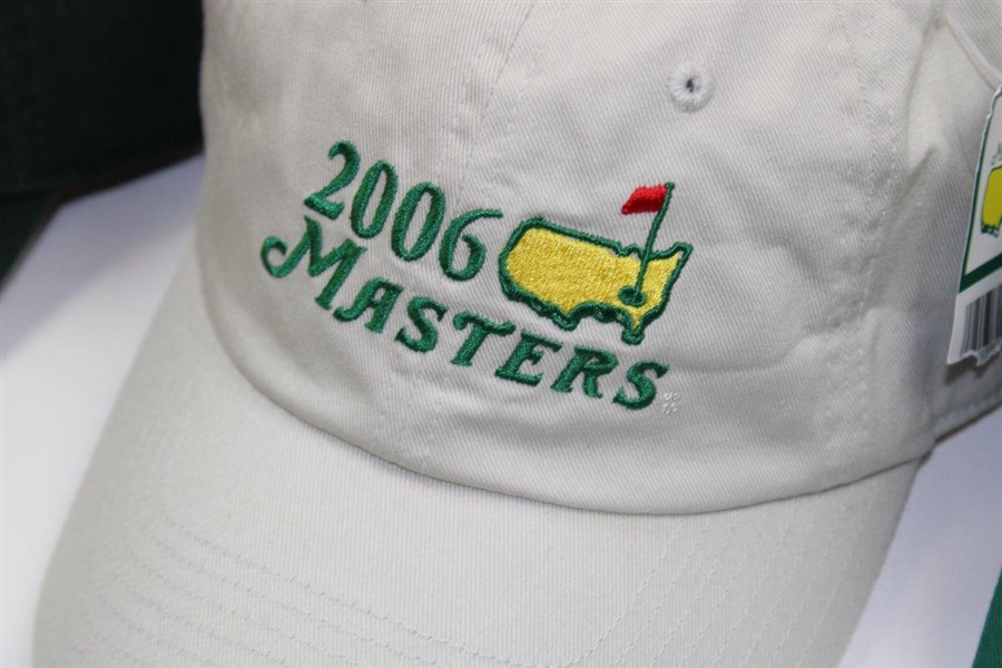 2004, 2006, & 2010 Masters Tournament Dated Caddy Hats - Unused