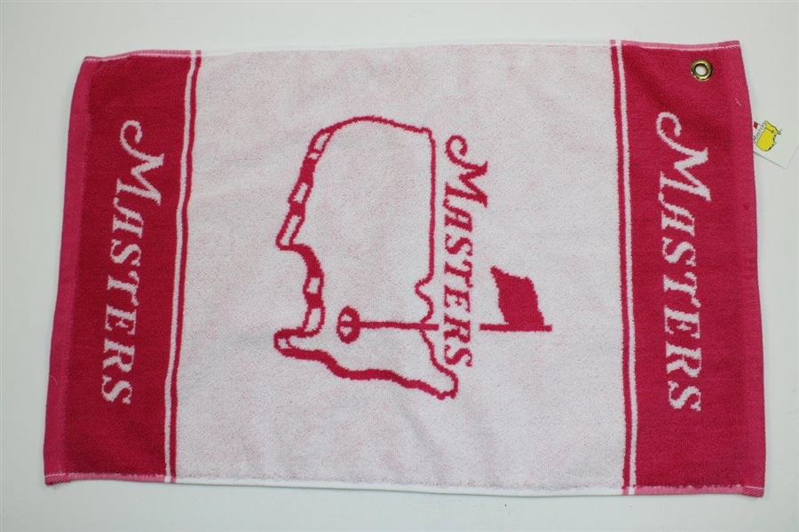 Masters Tournament '1978' Badge Towel with Pink/White Bag Towel
