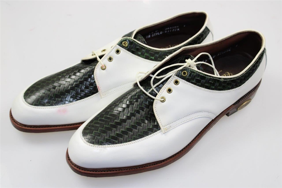 Payne Stewart's Personal Pair of 'Alligator' Footjoy Classics Golf Shoes - Size 12c
