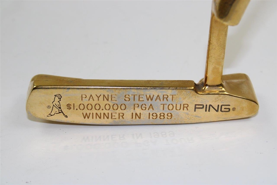 Payne Stewart's Personal Karsten Ping Anser 2 Gold Plated 1989 $1 Million PGA Tour Winner Putter