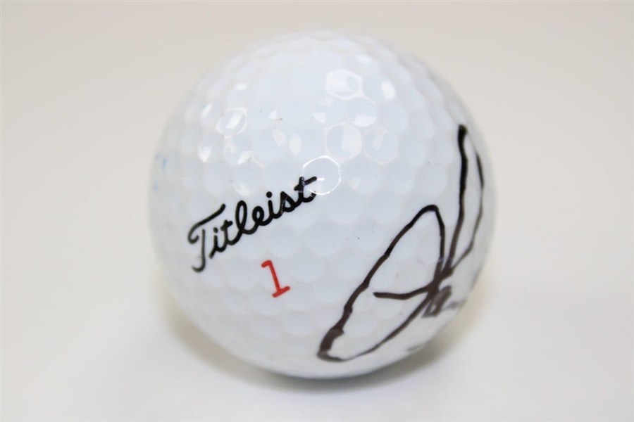 Sandy Lyle Signed Titleist 1 Logo Golf Ball JSA ALOA
