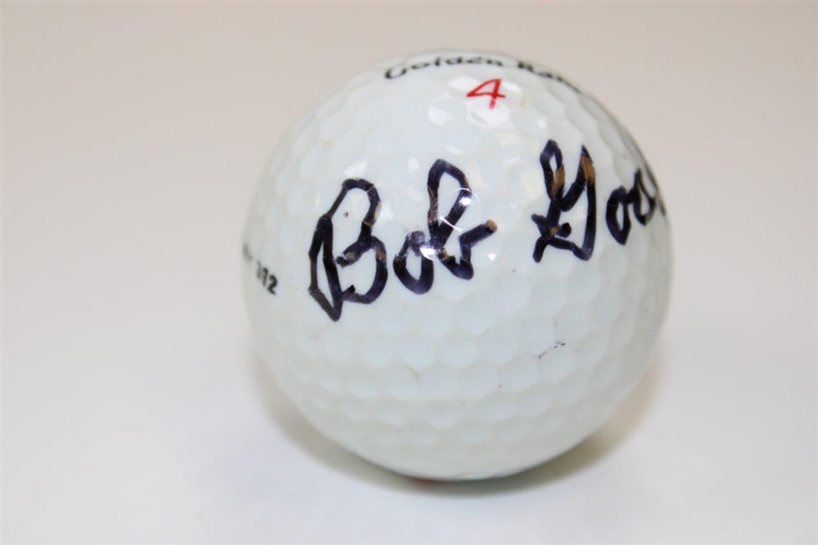 Bob Goalby Signed Golden Ram 4 Logo Golf Ball JSA ALOA