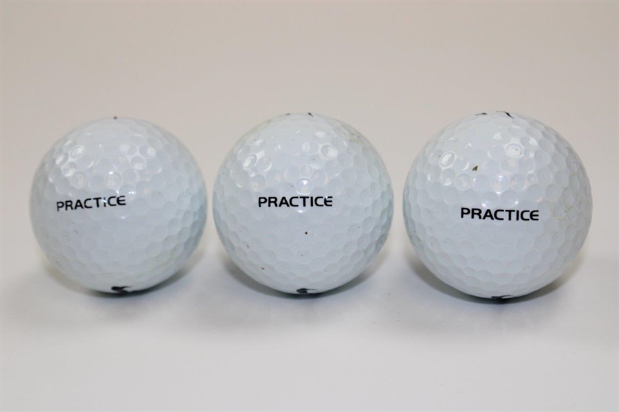 Three OneTW Nike 1 Logo PRACTICE Golf Balls