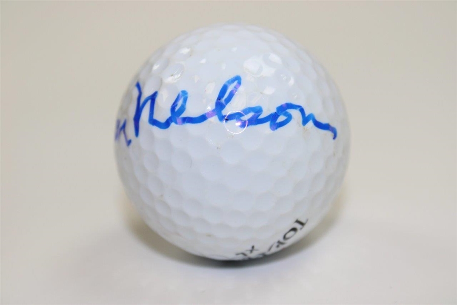 Byron Nelson Signed Spalding Top-Flite XL 2 Logo Golf Ball with 'Iron' JSA ALOA