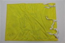 2016 Masters Champions Dinner Flag Signed by 27 with Palmer, Nicklaus, & Coody Center - Charles Coody Collection JSA ALOA