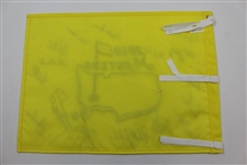 2010 Masters Champions Dinner Flag Signed by 16 Including Ford, Player, Phil & others - Charles Coody Collection JSA ALOA