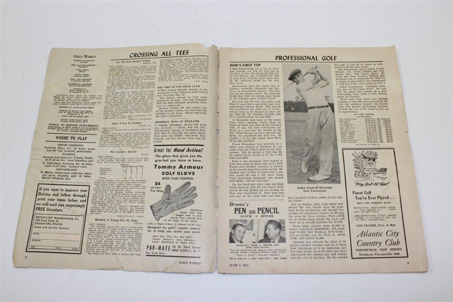 1955 Golf World Weekly Magazine - Published at Pinehurst