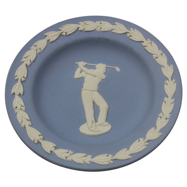 Classic Blue & White Male Golfer Plate