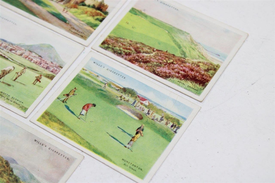 Set Of Nine (9) Wills Cigarettes Golfing Series Cards - Part of Series of 25