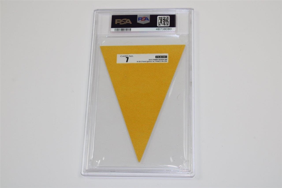 2012 Bobby Jones Ferguson Bakery Yellow Pennant PSA Slabbed & Graded Pannini Card  NM-MT 8 #48738080