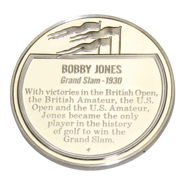 Bobby Jones Grand Slam .999 Fine Silver Medal