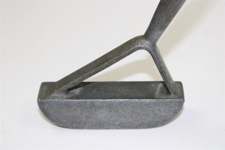 Circa 1901 Otto Hackbarth Patented #687539 Aluminum Putter with Forked Hosel