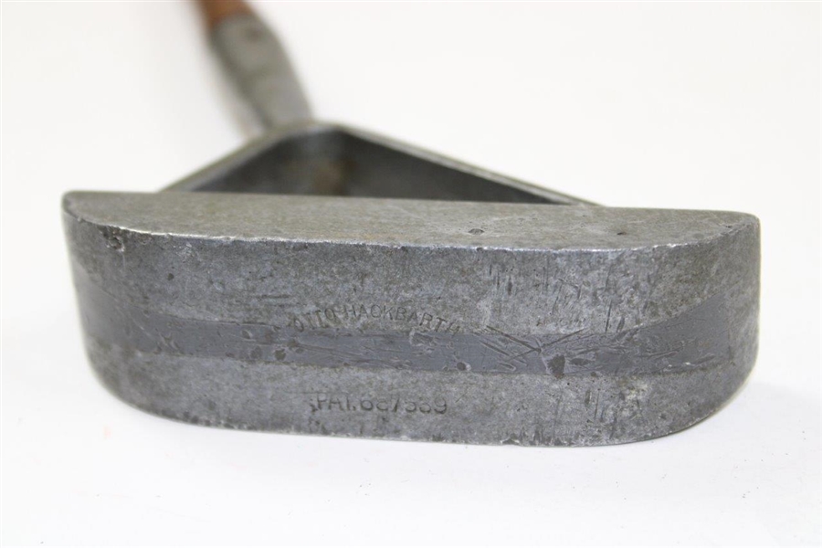 Circa 1901 Otto Hackbarth Patented #687539 Aluminum Putter with Forked Hosel