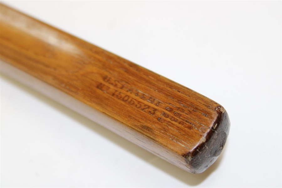 Circa 1920 Huntly Putter G.Y.A. with Thumb Groove Wood Grip