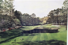Augusta National Golf Club 'The 16th Hole - A Spring Day' Framed Garner Print