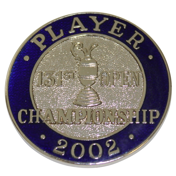 2002 OPEN Championship at Muirfield Contestant Badge - Ernie Els Winner