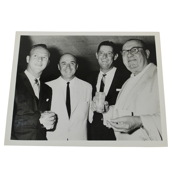 1961 US Open Walter Hagen with Arnold Palmer, Cary Middlecoff, & Sam Snead Photo from Estate with Letter