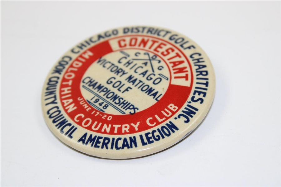 1944 Chicago Victory National Championships Program with Contestant Badge