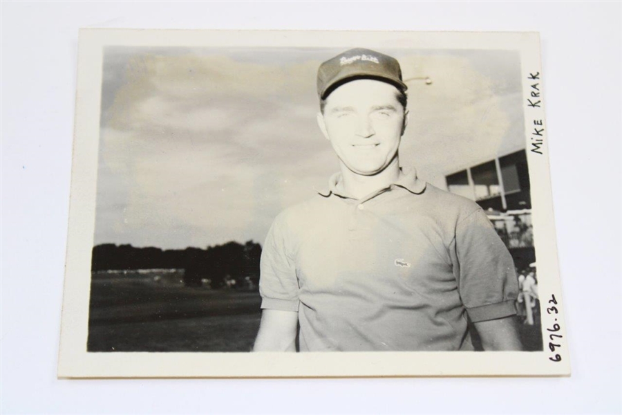 1961 PGA Medalist Tri-State Sterling 10k Medal Won by Mike Krak with Fred Keuhn Photo
