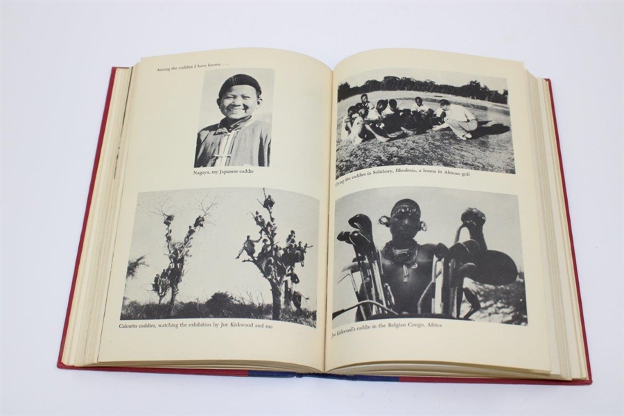 Two (2) Original Personal Walter Hagen Photos Used in 1956 The Walter Hagen Story Book - Includes Book
