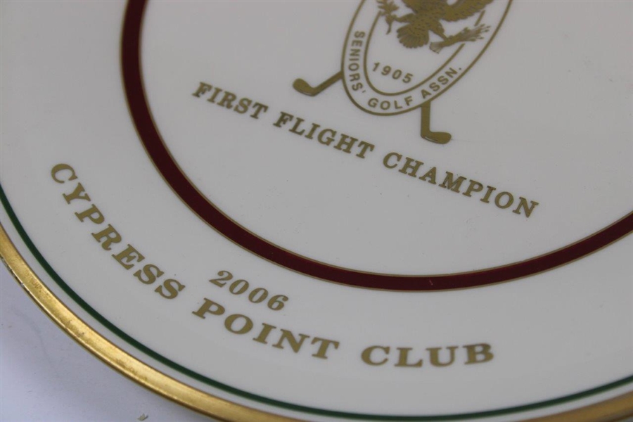 Vinny Giles' 2006 USSGA Pacific Coast Tournament at Cypress Point First Flight Champion Plate