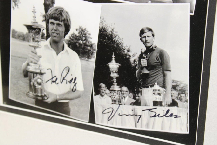 Vinny Giles' Personal US Amateur Champs Signed Trophy Photo Display - Giles, Murphy, Sigel, & Ridley JSA ALOA