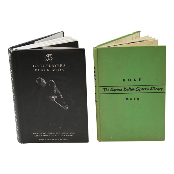 Patty Berg & Gary Player Signed Books - 'Golf (1941)' & 'Black Book (2017)' JSA ALOA