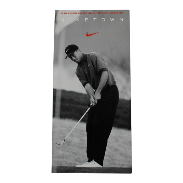 Tiger Woods Niketown Promo 1996 Locations Rookie Year Card