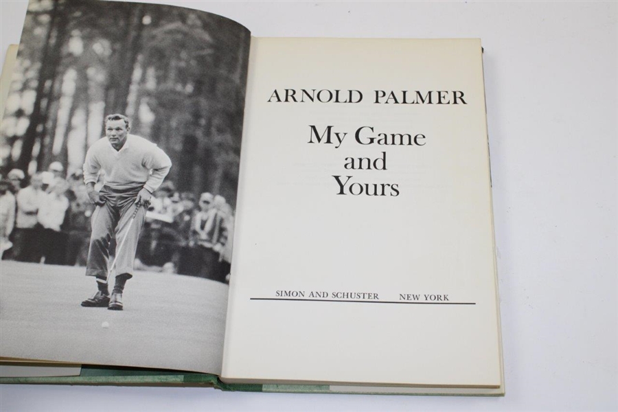 Arnold Palmer Signed 1965 'My Game and Yours' Book JSA ALOA