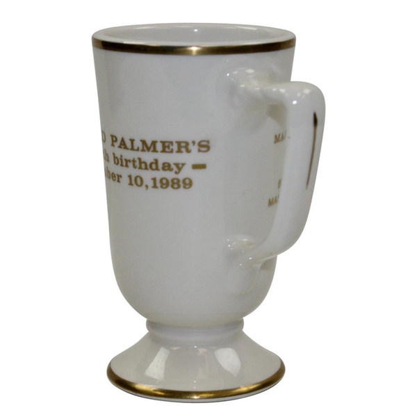 Arnold Palmers 60th Birthday Party Ceramic Cup - September 10, 1989 - Seldom Seen