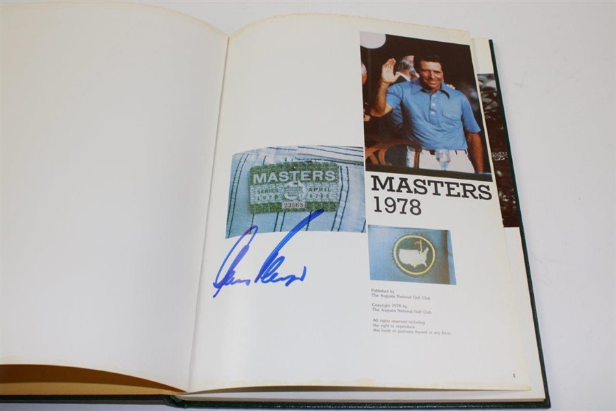 Champion Gary Player Signed 1978 Masters Tournament Annual JSA ALOA