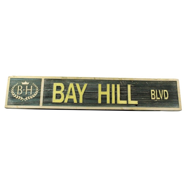 Arnold Palmer's Florida Home Course Bay Hill Blvd Wooden Used Street Name Sign