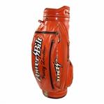 Fuzzy Zoellers Personal “Game Used” Bright Orange Power-Bilt Louisville H&B Full Size Golf Bag