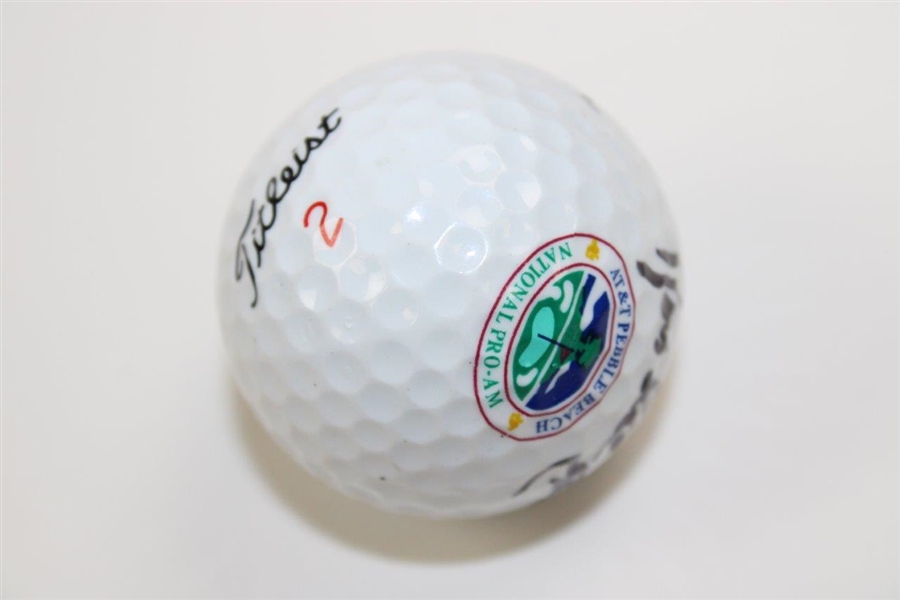 David Love III Signed 1996 AT&T Pebble Beach National Pro-Am Logo Golf Ball JSA ALOA
