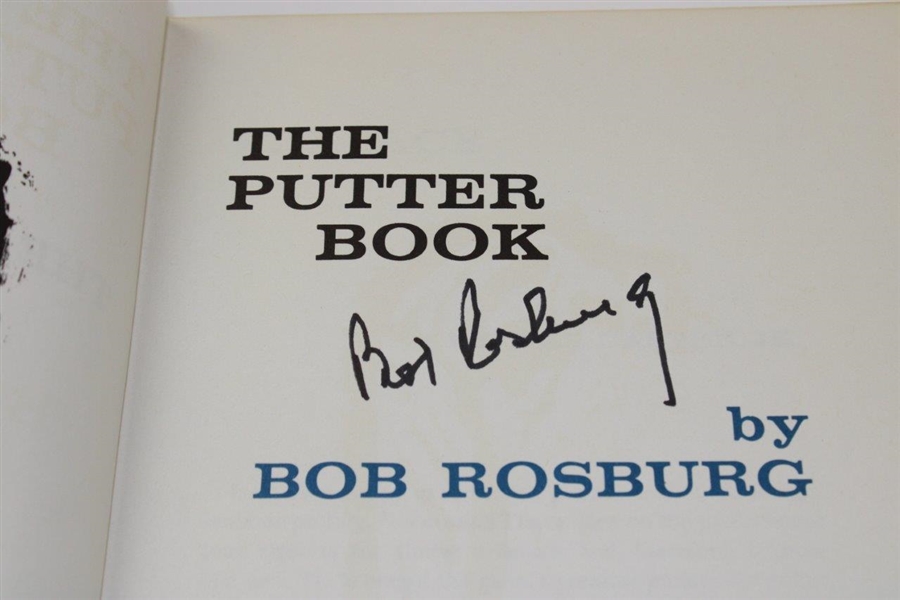 Bob Rosburg Signed 1963 'The Putter Book' JSA ALOA
