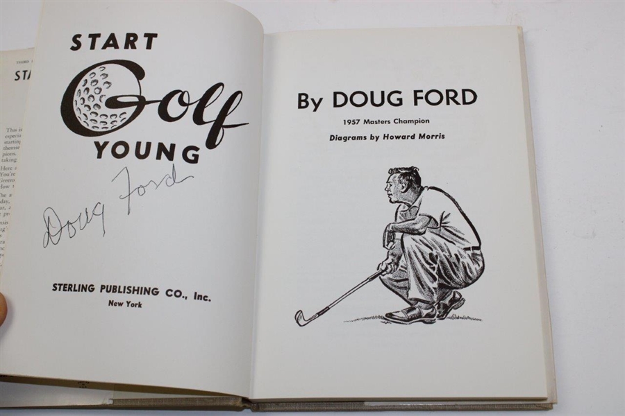 Doug Ford Signed 1955 'Start Golf Young' Hardback Instructional Book JSA ALOA